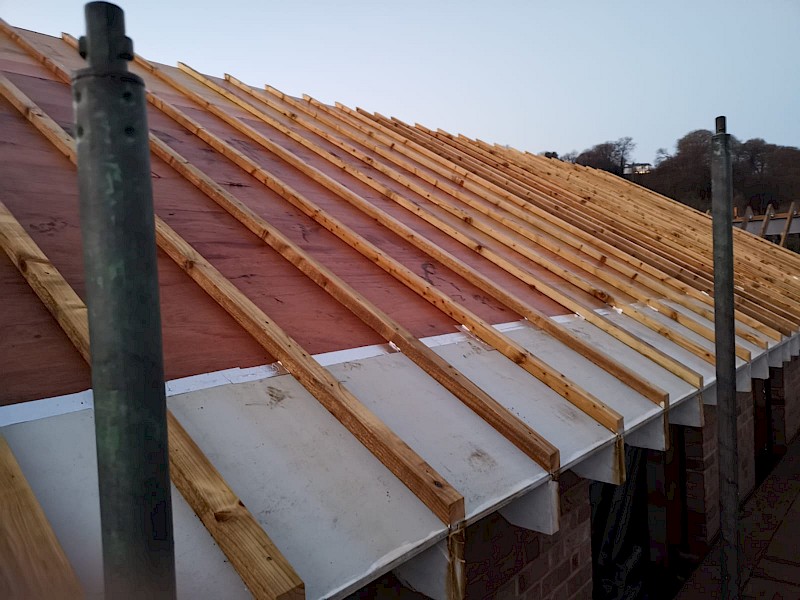 Roof construction Oak Farm Alderley Edge